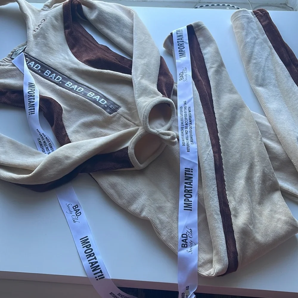 Bad Society Club Brown Corduroy Jumpsuit - Picture 7 of 13